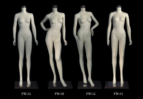 Female mannequin without head