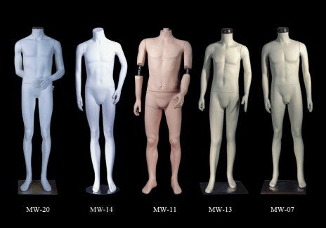 Headless male mannequins