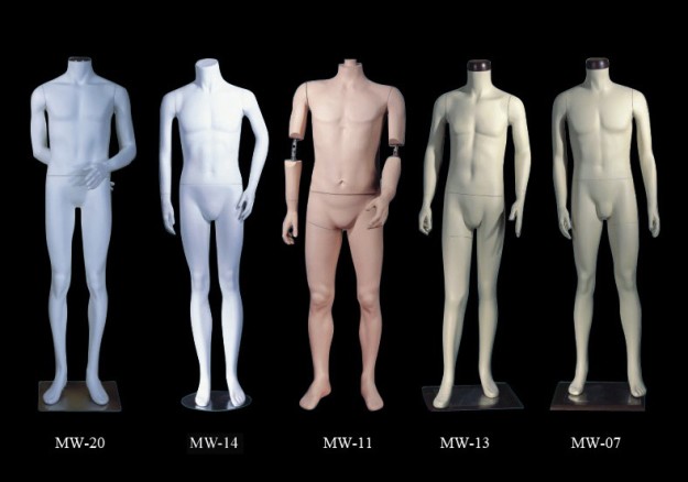 Headless male mannequins