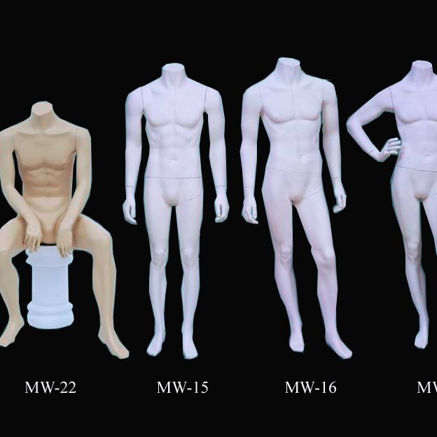 Male mannequins without head