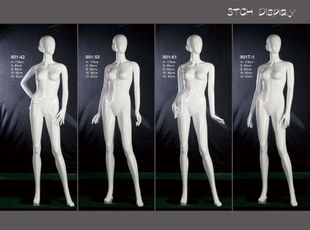 Plastic mannequin female group