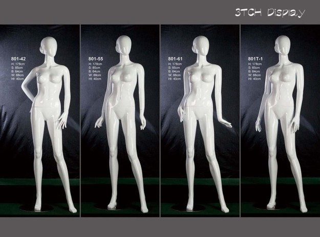 Plastic mannequin female group