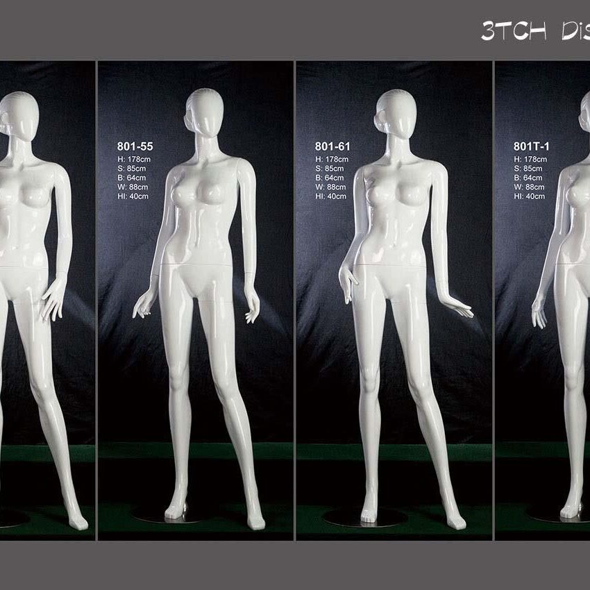 Plastic mannequin female group