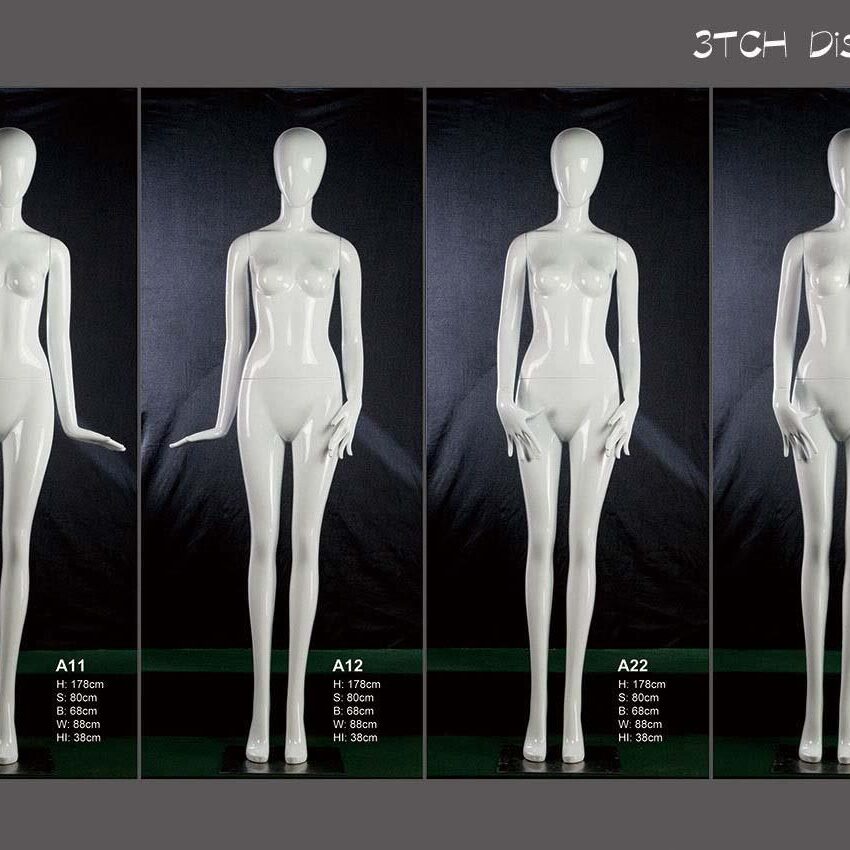 Plastic female mannequin group 6