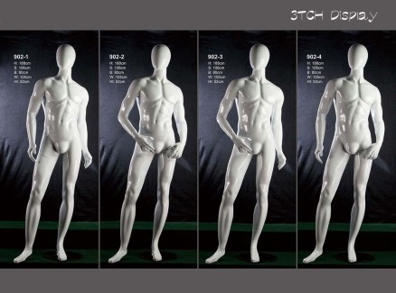 Plastic male mannequin group 5