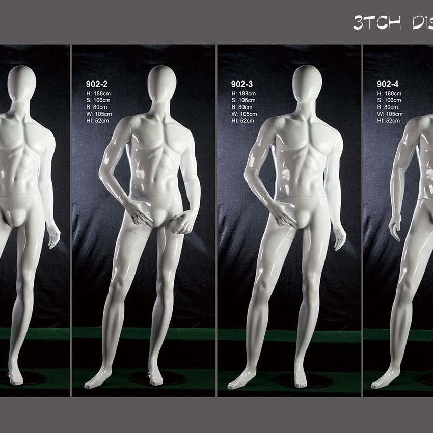 Plastic male mannequin group 5