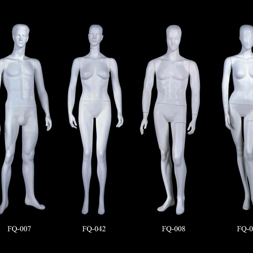 Male and female mannequins group