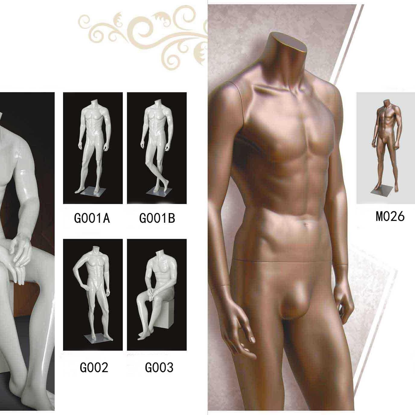 New headless male mannequins