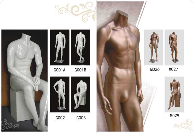 New headless male mannequins