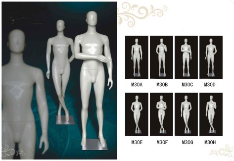 Abstract male mannequins