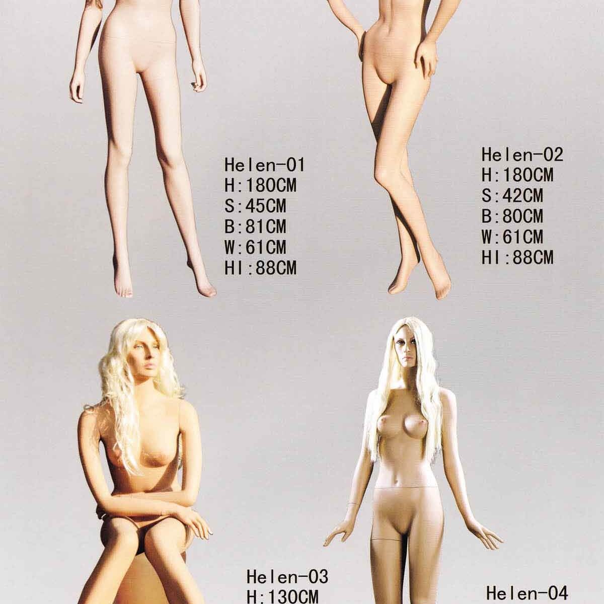 Realistic fashion female mannequin