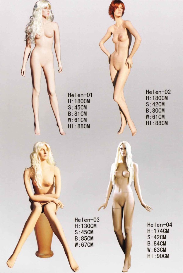 Realistic fashion female mannequin