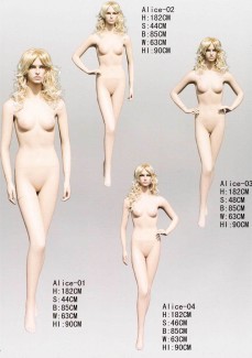 Fashion realistic female mannequins