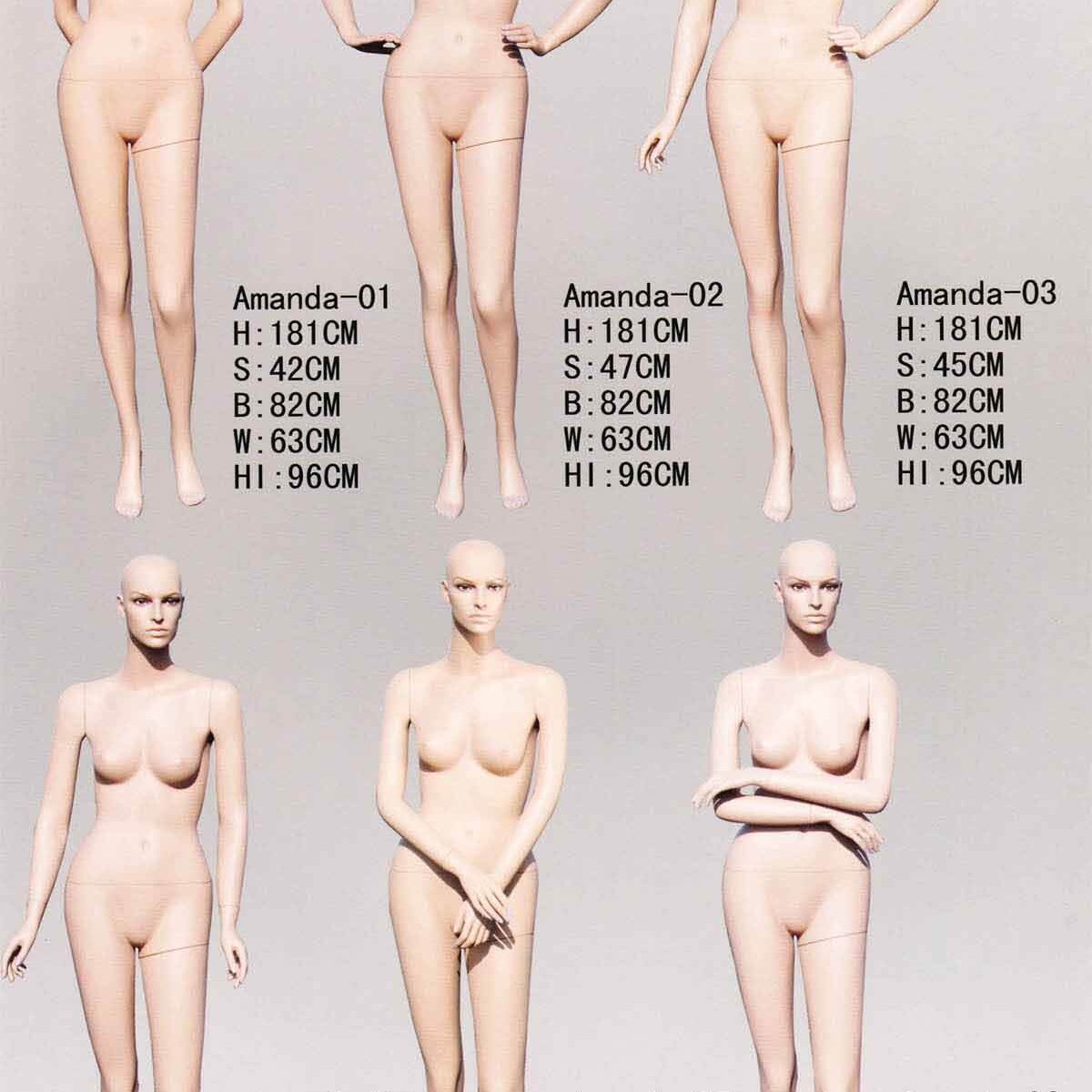 Realistic female mannequin