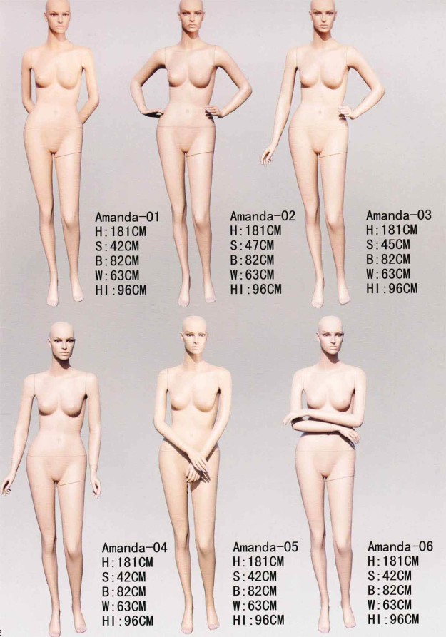 Realistic female mannequin