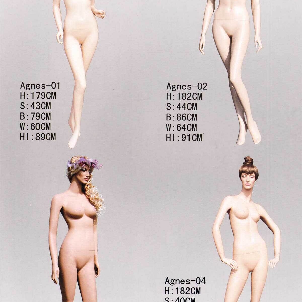 Realistic women mannequins