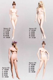 Realistic women mannequins