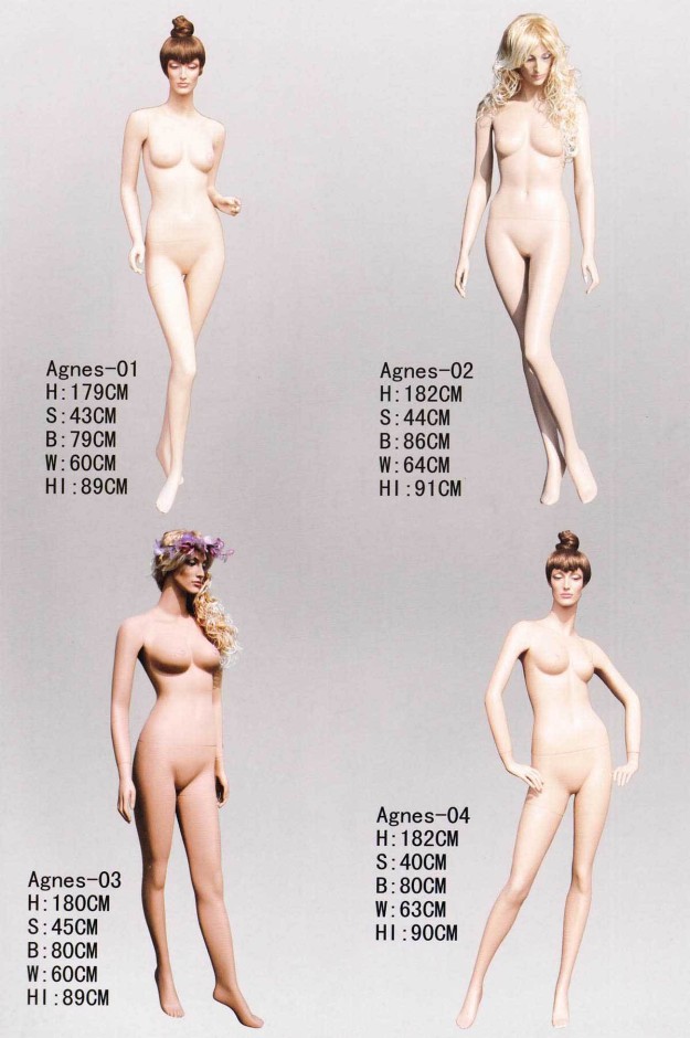 Realistic women mannequins