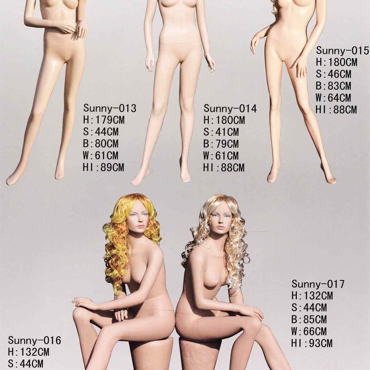 Female realistic mannequins